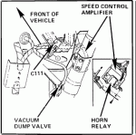 horn relay is located on the speed control amplifier2.gif
